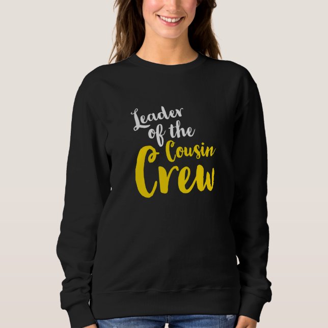Camiseta Leader of the cousin crew Leader Boss Chef Aunt Un (Frente)