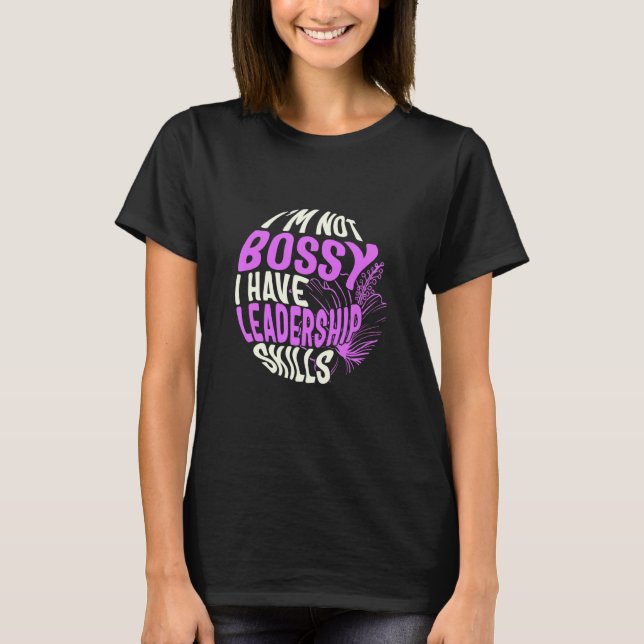 Camiseta Leadership Leader Inspirational Motivating Boss Ma (Frente)