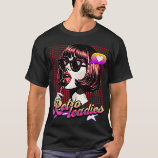 Camiseta Leadies Retro - Vintage 70s e 90s Moda feminina