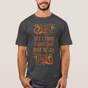 Camiseta Leaf Autumn Tree Orange Fall Leaves