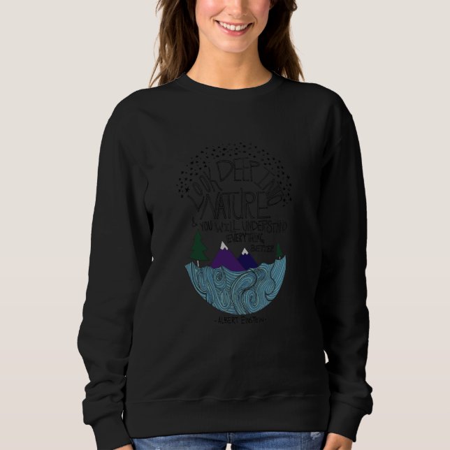 Camiseta Leah Flores Einstein Natureza, sem Threads (Frente)