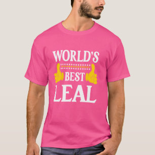 Camiseta Leal Surname Funny Team Family Sobrenome Mundo B