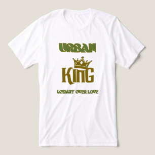 CAMISETA LEALDADE SOBRE AMOR URBANO REI HOMENS BRANCO/OLIVA