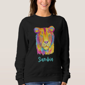 Camiseta Leão Africano da Zâmbia Vida Selvagem e Natureza