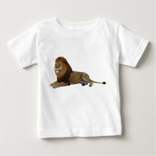 Camiseta Leão Africano Macho Majestoso Descansando Isolado