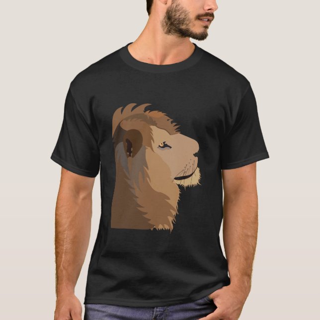 Camiseta Leão Animal Vida Selvagem  (Frente)