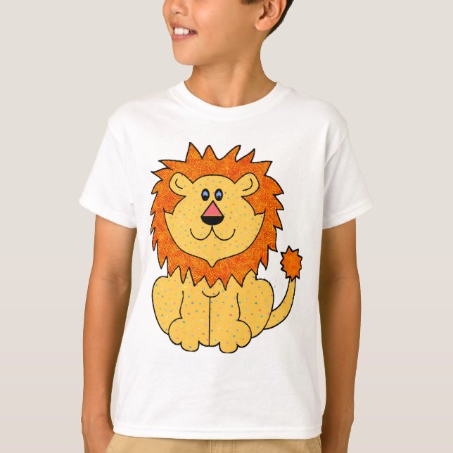 Camiseta Leão bonito (Frente)