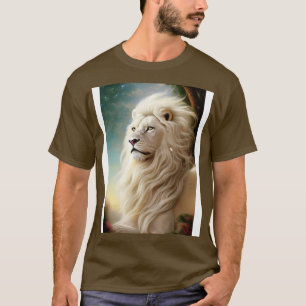 Camiseta Leão branco magnífico