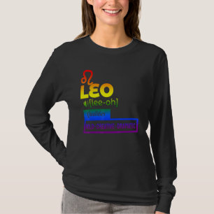 Camiseta Leão Colorido Qualidades do Zodíaco