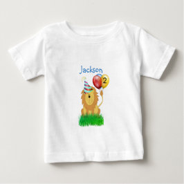Camiseta Leão com Balão de Aniversário