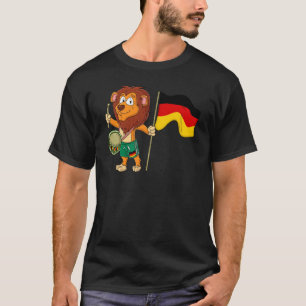 Camiseta Leão com bandeira alemã