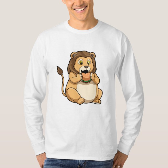 Camiseta Leão com Burger (Frente)