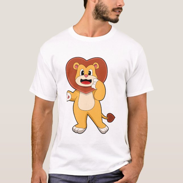 Camiseta Leão com Coração (Frente)