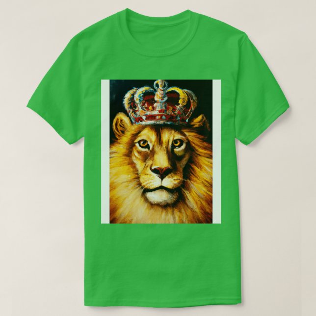 Camiseta Leão com Coroa 1 (Frente do Design)