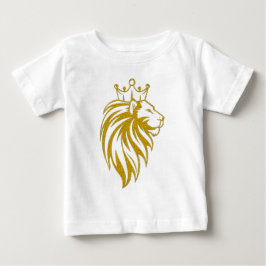 Camiseta Leão Com Coroa - Estilo Dourado 2