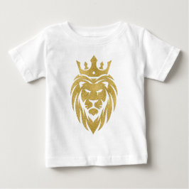 Camiseta Leão Com Coroa - Estilo Dourado 3