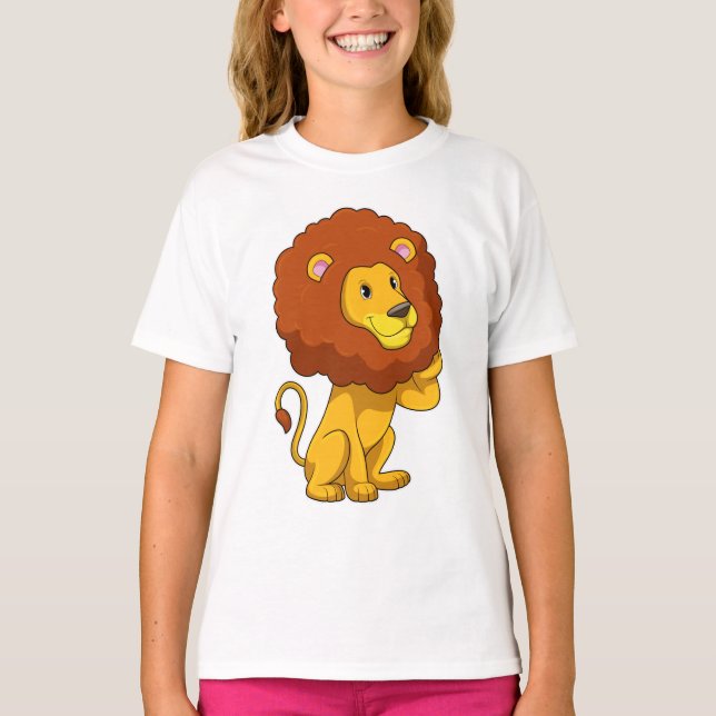 Camiseta Leão com Curls (Frente)