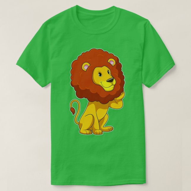 Camiseta Leão com Curls (Frente do Design)
