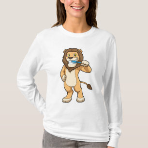 Camiseta Leão com escova de dentes