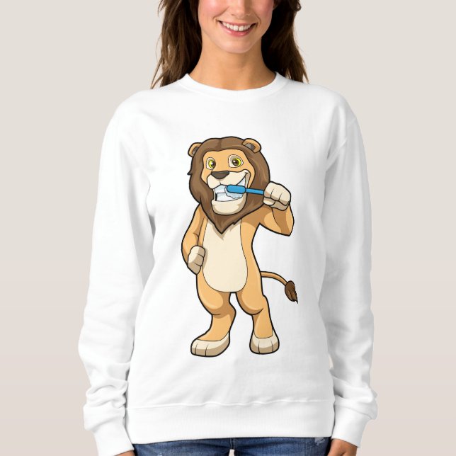 Camiseta Leão com escova de dentes (Frente)