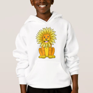 Camiseta Leão com Flor de Girassol