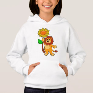 Camiseta Leão com girassol florescente