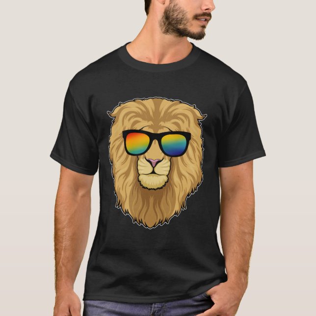 Camiseta Leão com óculos de sol (Frente)