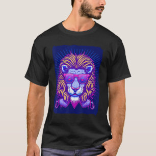 Camiseta Leão com óculos de sol