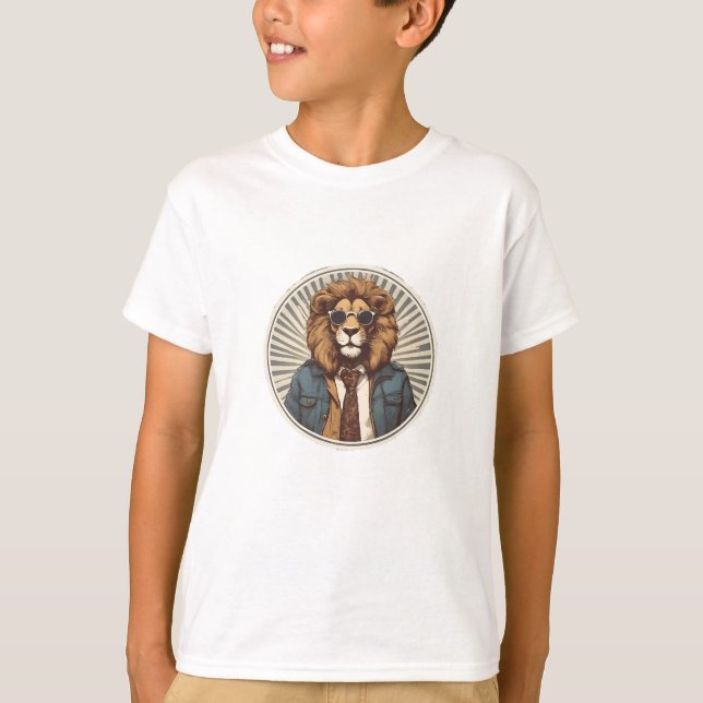Camiseta Leão com óculos de sol (Frente)