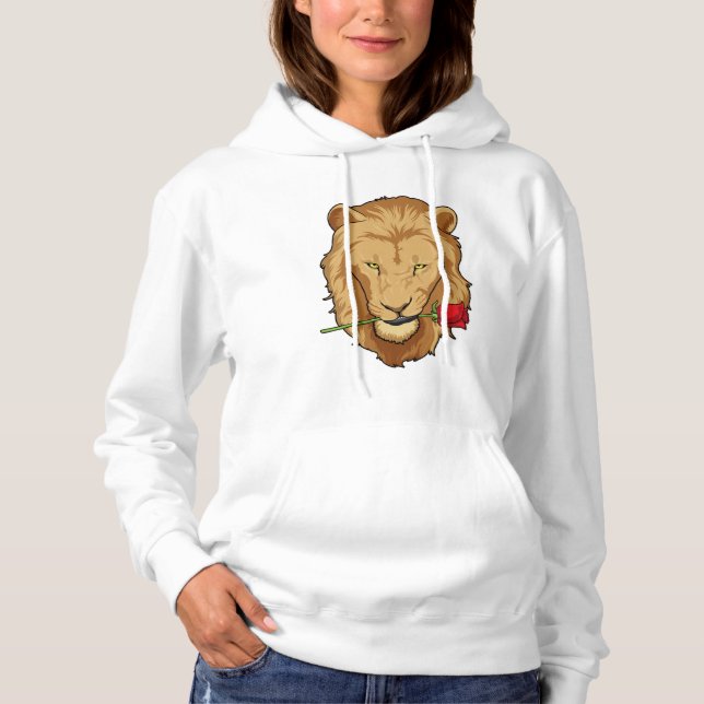 Camiseta Leão com Rosa (Frente)