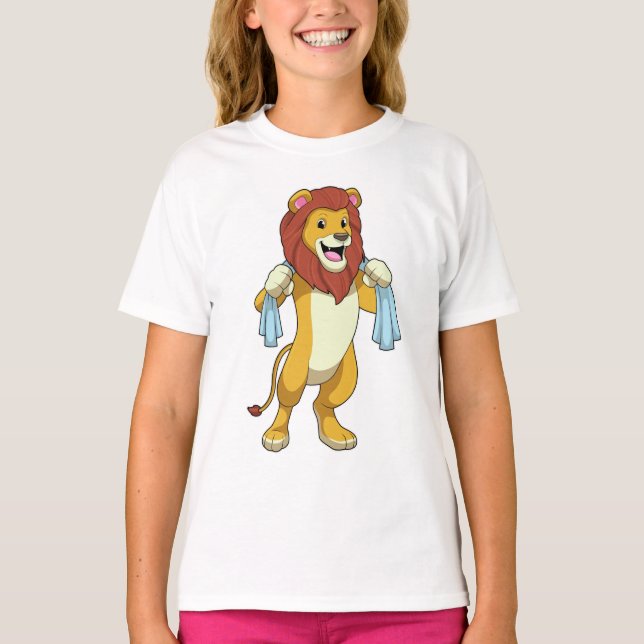 Camiseta Leão com Toalha para Chá (Frente)