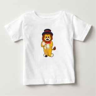 Camiseta Leão como Cavalheiro com Chapéu