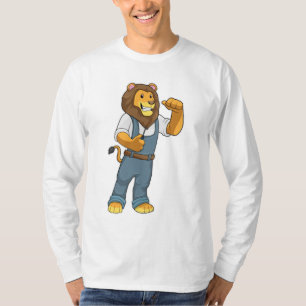 Camiseta Leão como chave de fenda Handyman