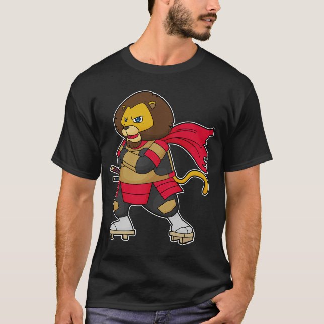Camiseta Leão como guerreiro com Cabo (Frente)