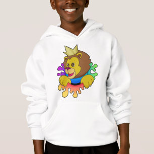 Camiseta Leão como rei com coroa