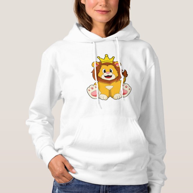 Camiseta Leão como rei com coroa (Frente)