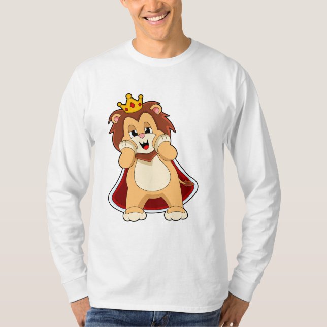 Camiseta Leão como rei com Coroa.PNG (Frente)