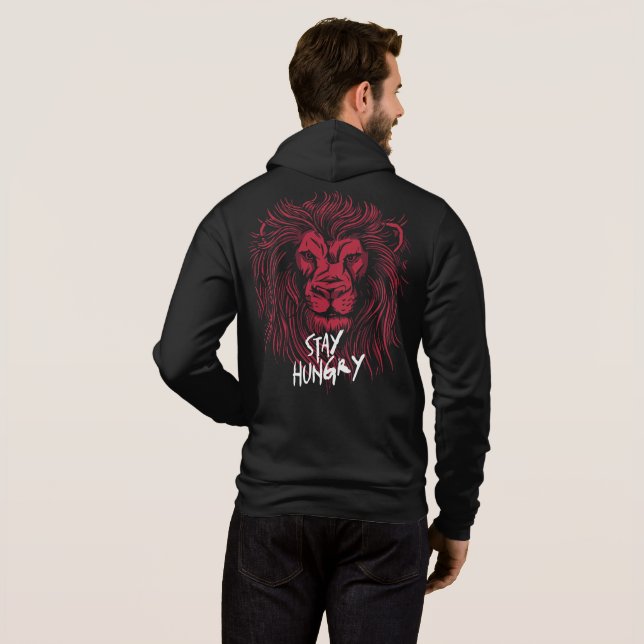 Camiseta Leão Continue com Fome (Parte Traseira Completa)