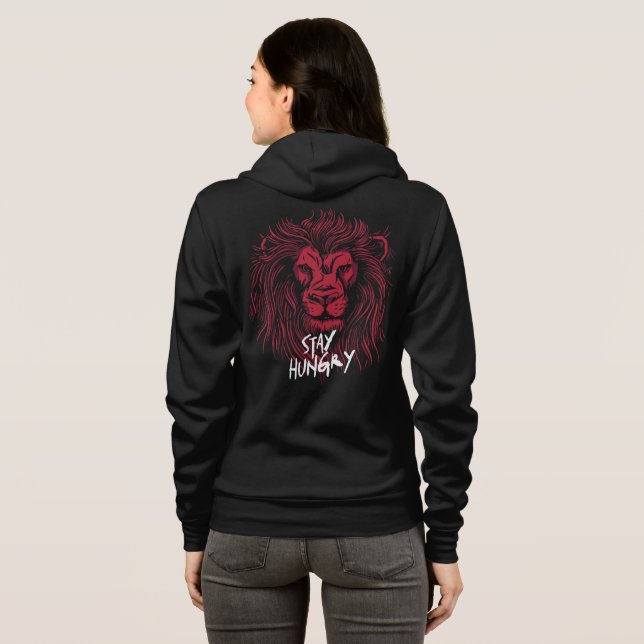 Camiseta Leão Continue com Fome (Parte Traseira Completa)