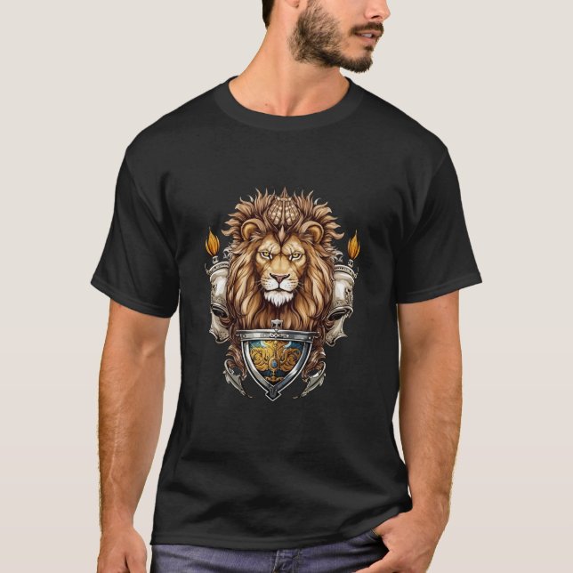 Camiseta Leão Crowado com Crest Ax (Frente)
