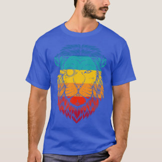 Camiseta Leão Cyberpunk Retro