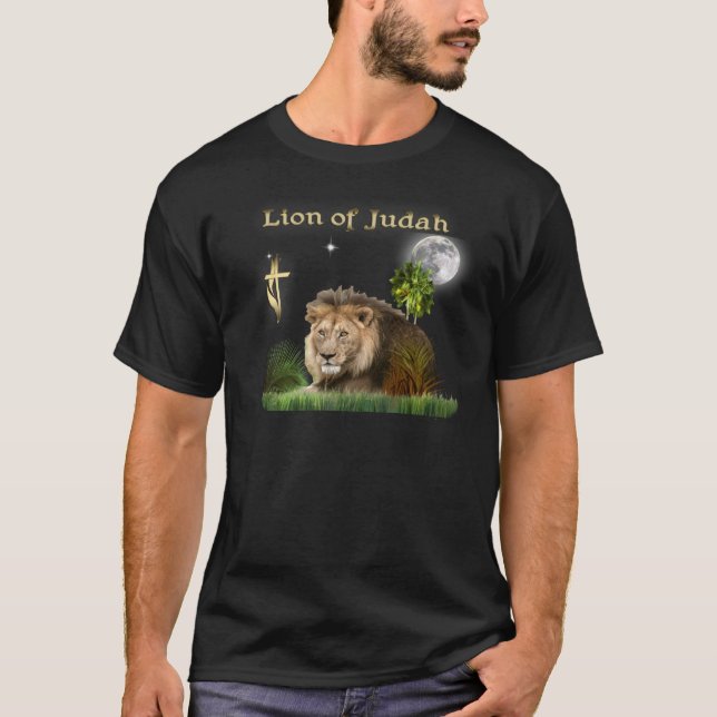 Camiseta Leão da mercadoria Judah (Frente)