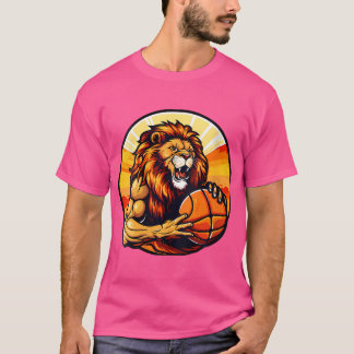 Camiseta Leão de basquete feminino