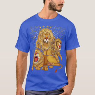 Camiseta Leão de Coroa Animal do Zoo Amante de os animais A