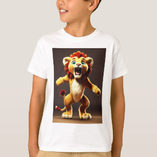 Camiseta Leão de desenho animado