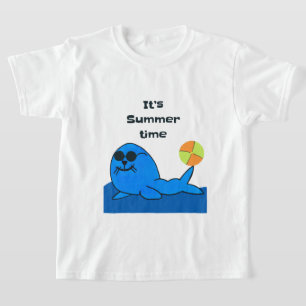 Camiseta Leão de foca no verão