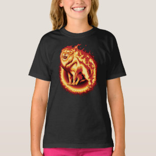 Camiseta Leão de incêndio itinerante