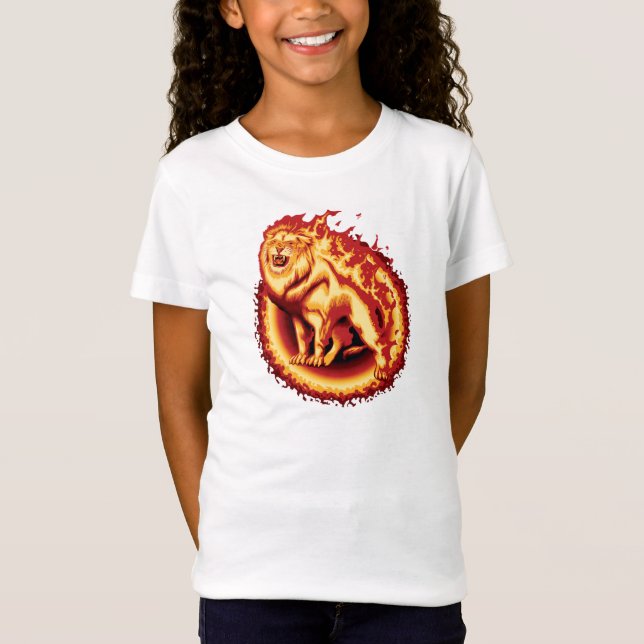Camiseta Leão de incêndio itinerante (Frente)