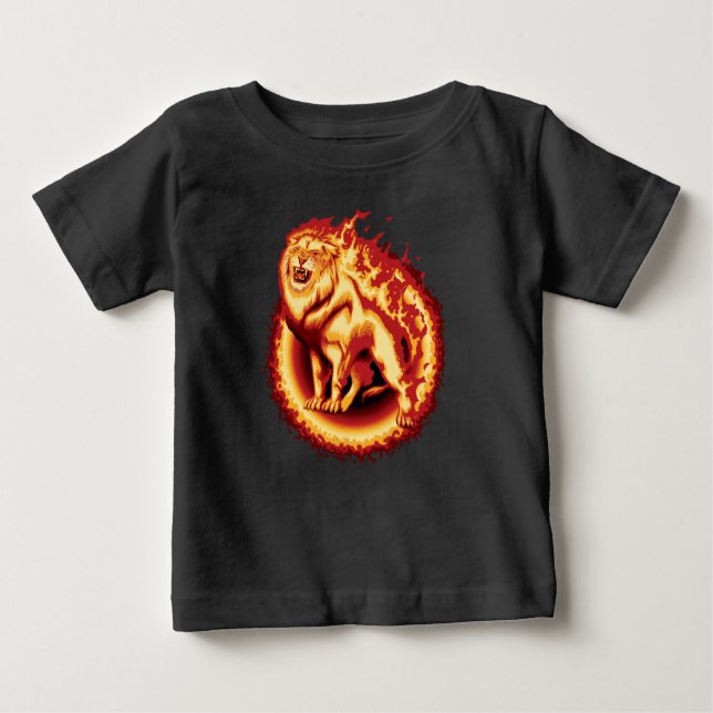 Camiseta Leão de incêndio itinerante (Frente)