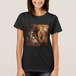 Camiseta Leão de Judá Cordeiro Deus Cruz Jesus Luz Deus